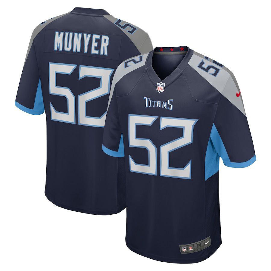 Men Tennessee Titans #52 Daniel Munyer Nike Navy Game NFL Jersey->tennessee titans->NFL Jersey